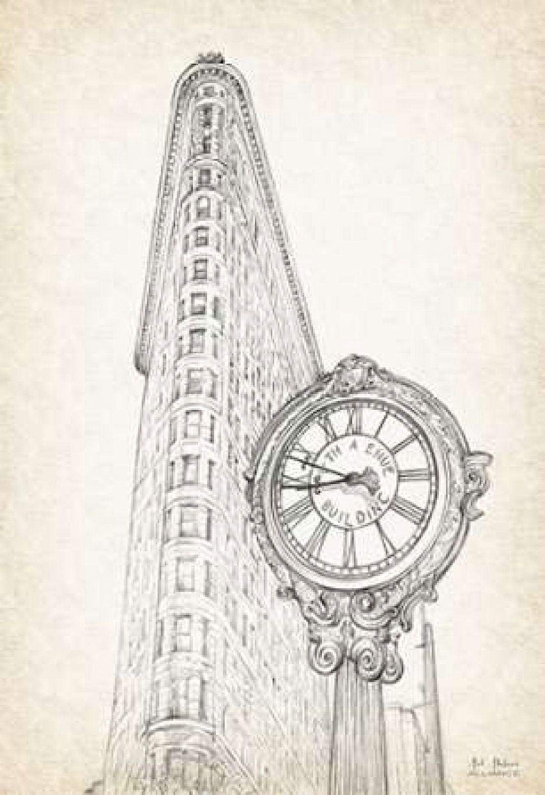 New York Sketch Book Canvas Art - Art Atelier Alliance (24 x 36)