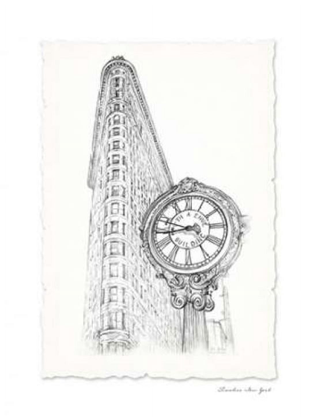 New York Sketch Pen and Ink Canvas Art - Art Atelier Alliance (22 x 28)