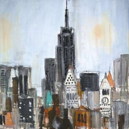 New York Skyline Canvas Art - Melissa Lyons (24 x 24)