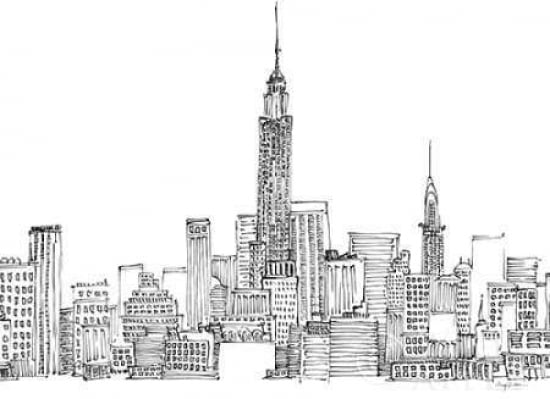 New York Skyline Crop Canvas Art - Avery Tillmon (18 x 24)