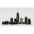 thumbnail image 1 of New York Skyline Drawing Edible Cake Image Topper 1/4 Sheet, 1 of 1