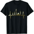 thumbnail image 1 of New York Skyline Heartbeat Love Statue Of Liberty New York T-Shirt100% cotton, 1 of 5