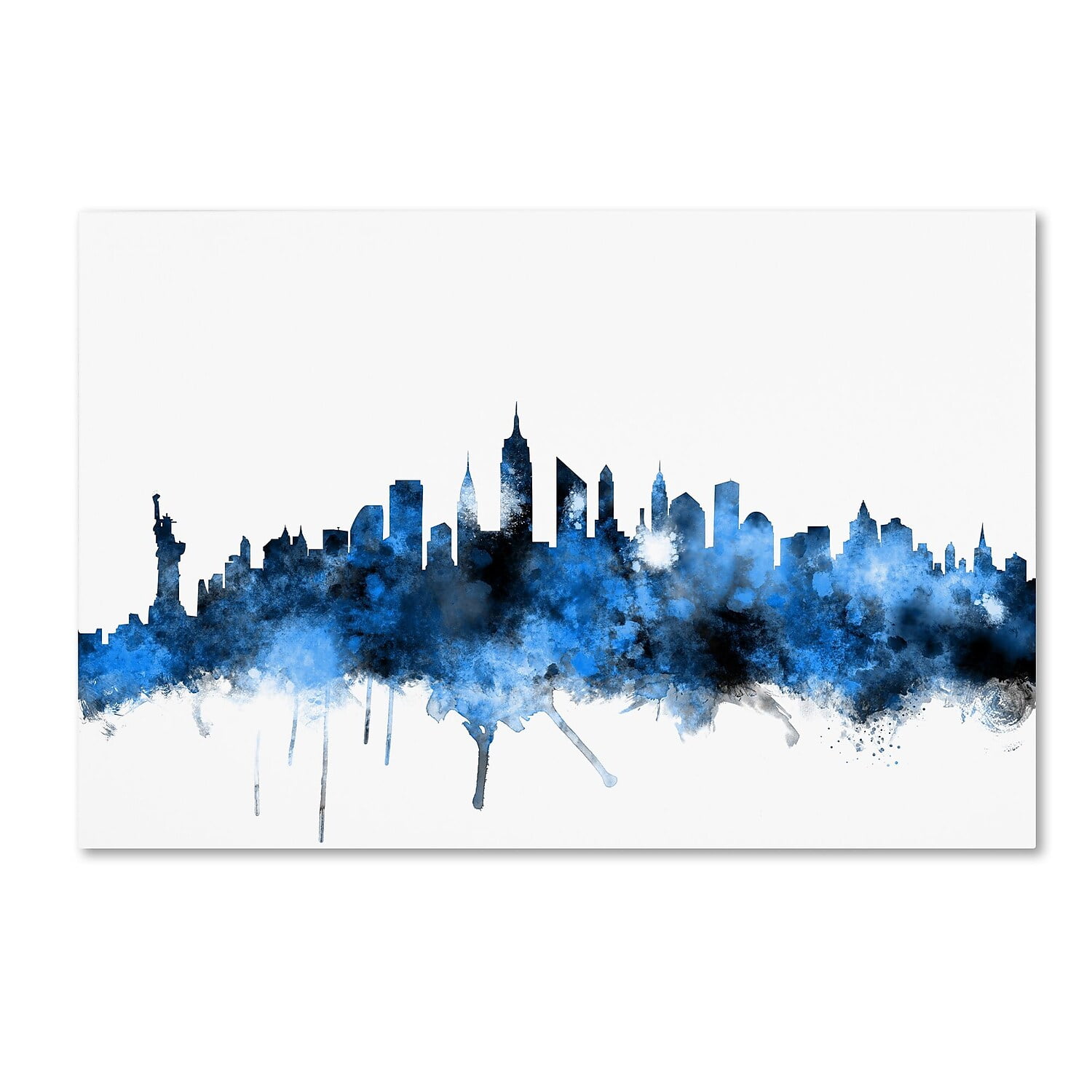 "New York Skyline II" Canvas Art by Michael Tompsett