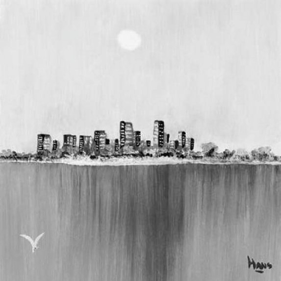 New York Skyline II Poster Print by Hans de Bruijn (12 x 12)