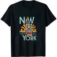 thumbnail image 1 of New York Skyline Statue of Liberty I Love New York T-Shirt, 1 of 5