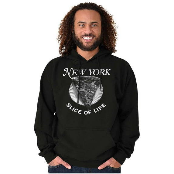 New York Slice Of Life NY Pizza Lover Hoodie Sweatshirt Women Men Brisco Brands S