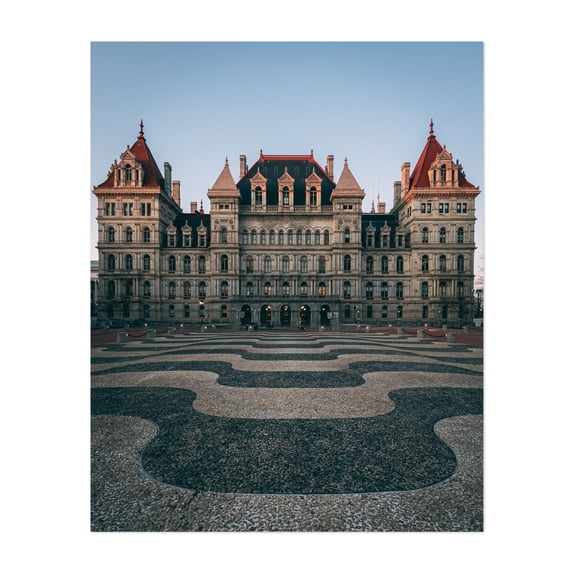 New York State Capitol 01 - Albany New York Photography Unframed Wall Art Print 16 x 20 inches