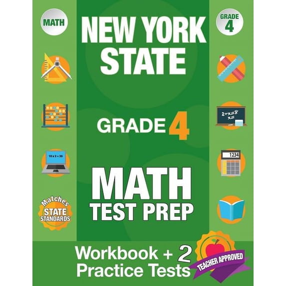 New York State Grade 4 Math Test Prep: New York 4th Grade Math Test Prep Book for the NY State Test Grade 4., (Paperback)