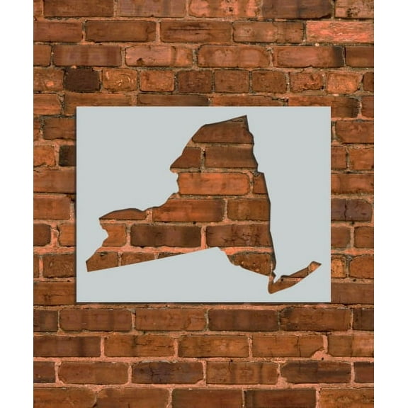 New York State Map Stencil
