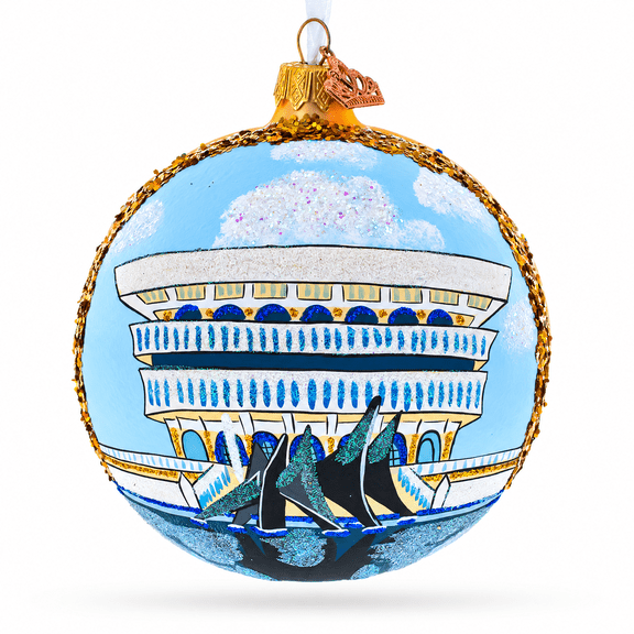 New York State Museum, Albany, New York Glass Ball Christmas Ornament