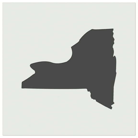 New York State Silhouette DIY Cookie Wall Craft Stencil - 4.5 Inch