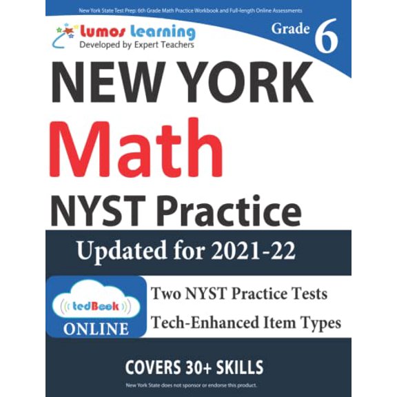 Pre-Owned New York State Test Prep: 6th Grade Math Practice Workbook and Full-length Online Assessments: NYST Study Guide (NYST by Lumos Learning)