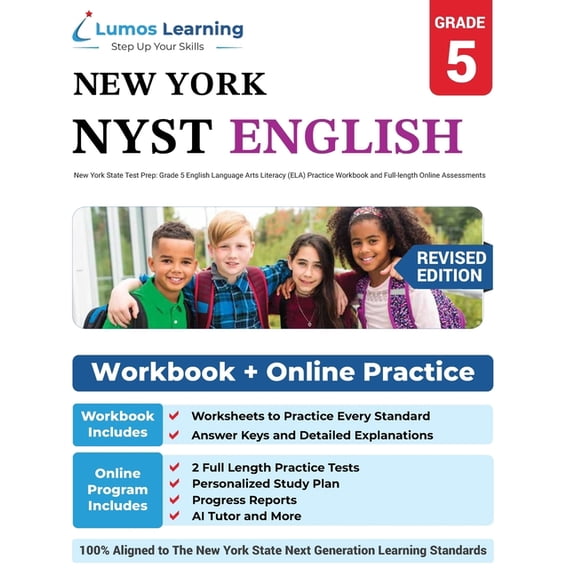 Nyst by Lumos Learning New York State Test Prep: Grade 5 English Language Arts Literacy (ELA) Practice Workbook and Full-length Online Assessme, Book 6, (Paperback)