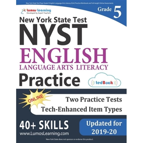 New York State Test Prep: Grade 5 English Language Arts Literacy (ELA) Practice Workbook and Full (Paperback) by Lumos Nyst Test Prep, Lumos Learning