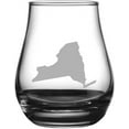 thumbnail image 1 of New York States Etched 4.1oz Spey Dram Whisky Glass, 1 of 1