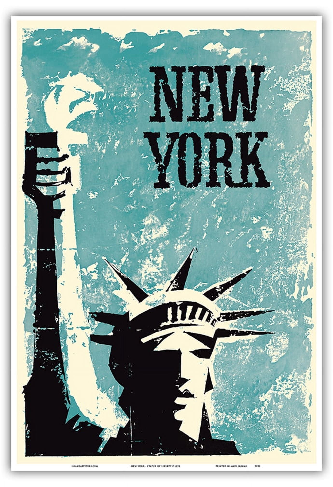 New York - Statue of Liberty - Vintage Travel Poster c.1959 - Master ...