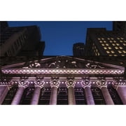 New York Stock Exchange at Twilight - New York City United States of America Poster Print - 38 x 24 in. - Large