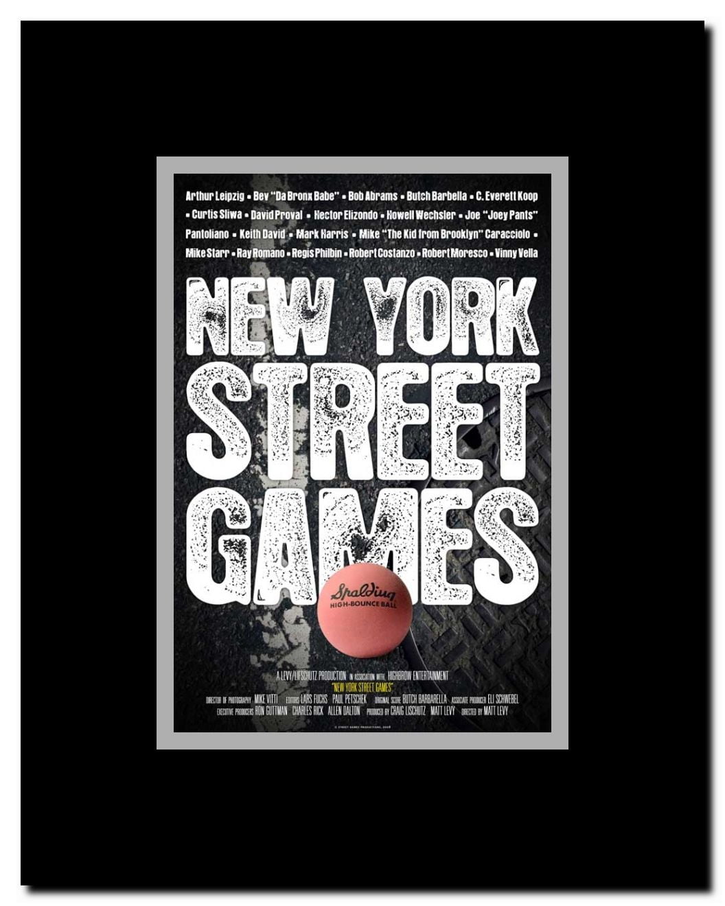 New York Street Games Framed Movie Poster