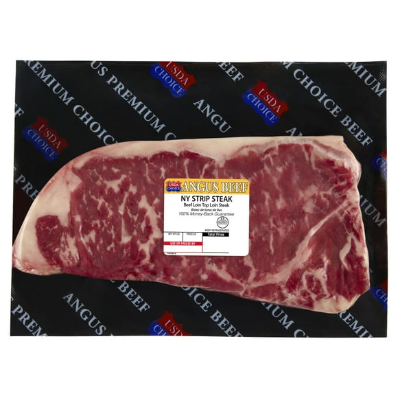 New York Strip Steak, Choice Angus Beef, 1 per Package, Fresh, 0.6 - 1.5 lb