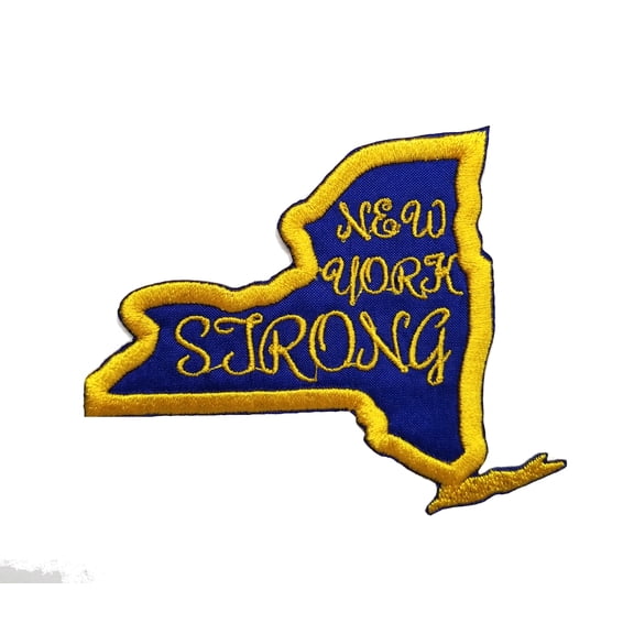 New York Strong Embroidered Iron On Patch