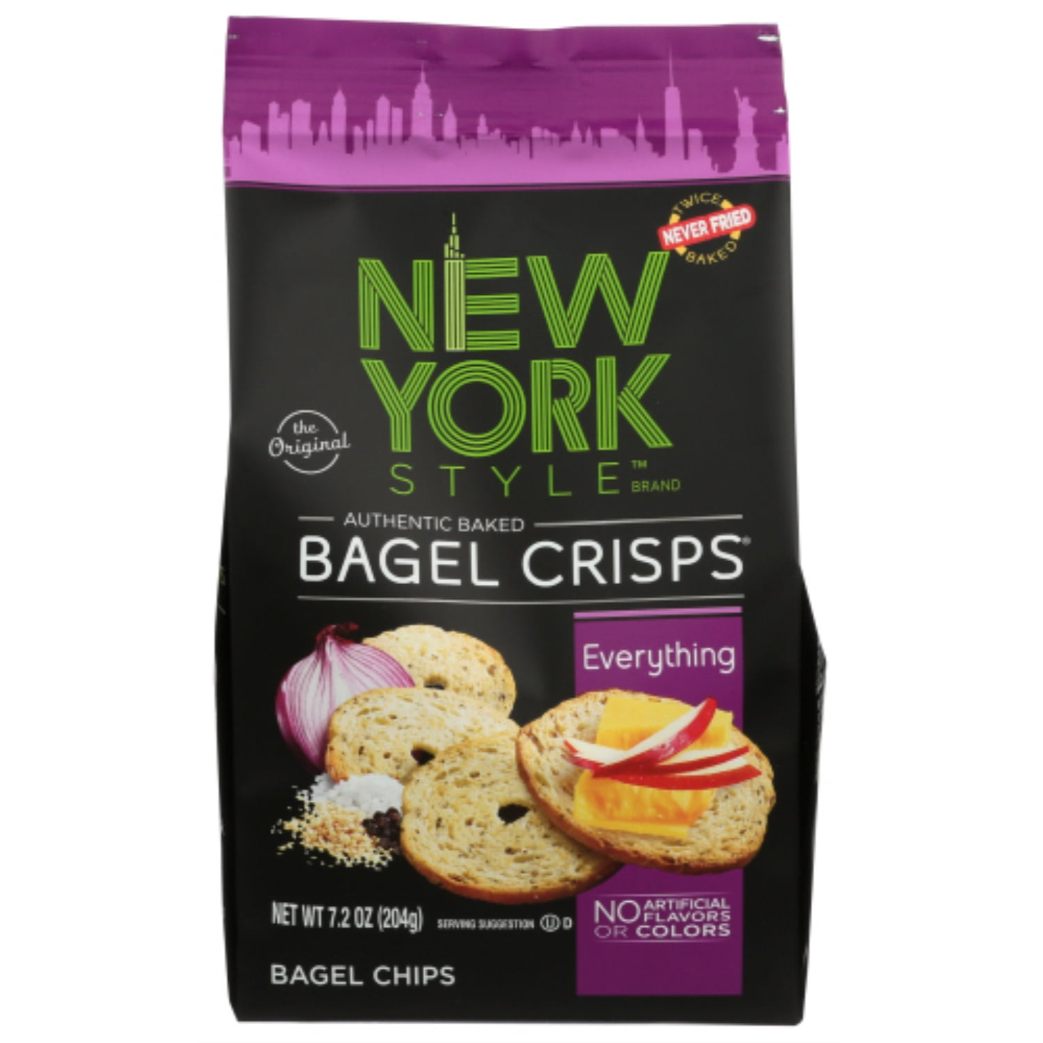 New York Style Bagel Crisps The Original Everything Authentic Baked