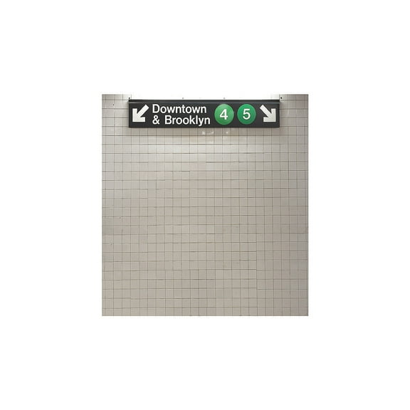 New York Subway Backdrop Banner - Party Decor - 2 Pieces