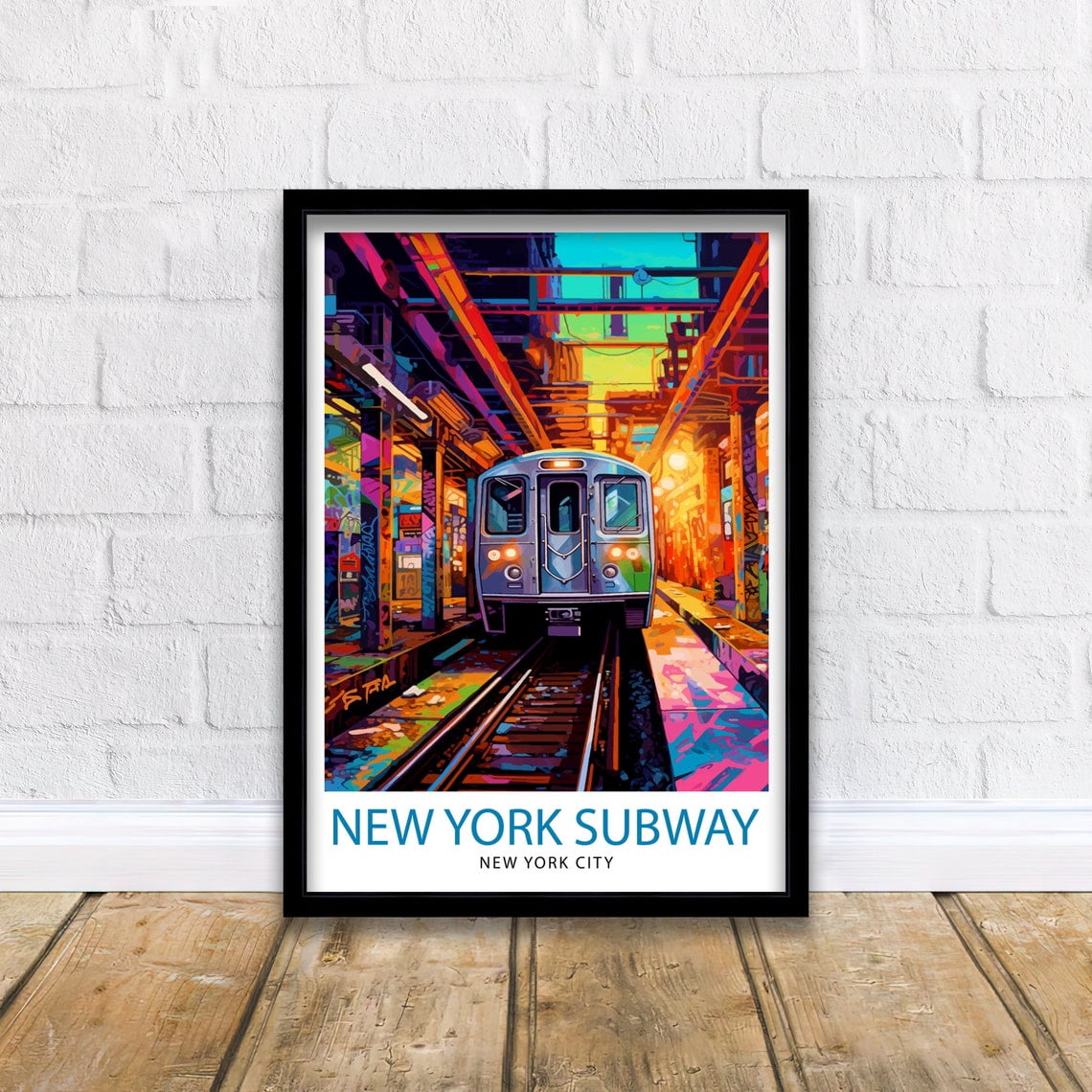 New York Subway Wall Art Prints, NYC City Urban Travel Map, Travel ...
