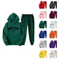 thumbnail image 1 of New York Sweat Suits for Womens 2 Piece 2026 Casual Hoodie and Joggers Sweatpants Matching Set, 1 of 4