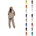 thumbnail image 1 of New York Sweat Suits for Womens 2 Piece 2026 Fall Winter Trendy Hoodie and Jogger Sweatpants Matching Set Streetwear, 1 of 4