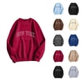 thumbnail image 1 of New York Womens Sweatshirt 2026 Fall Winter Trendy Long Sleeve Crewneck Graphic Pullover Sweat Shirts Tops, 1 of 5
