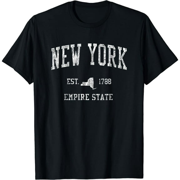 New York T-Shirt Vintage Sports Design New Yorker NY Tee