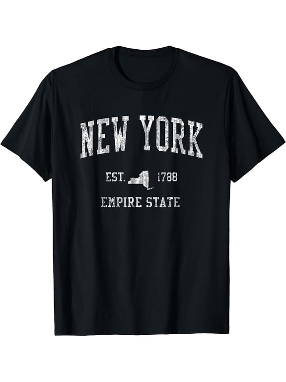 New York T-Shirt Vintage Sports Design New Yorker NY Tee