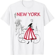New York T-Shirt Woman - New York Bicycle