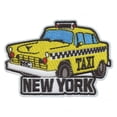 thumbnail image 1 of New York Taxi Die Cut Embroidered Iron on Patch, 1 of 2