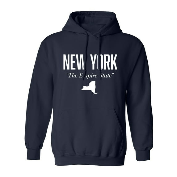New York The Empire State Adult Hooded Sweatshirt