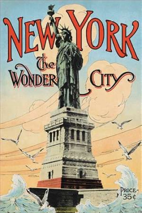 New York The Wonder City 1902 Canvas Art - Irving Underhill (12 x 18)