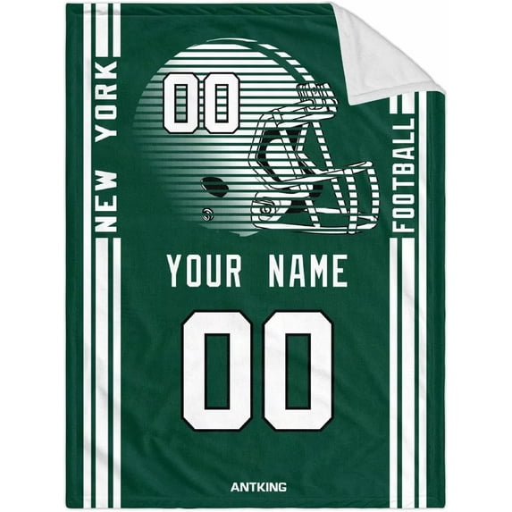 New York Throw Blanket Custom Any Name and Number for Men Women Youth Gifts