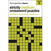 New York Times Games Strictly Medium Crossword Puzzles Volume 4 200 Medium Puzzles, Paperback