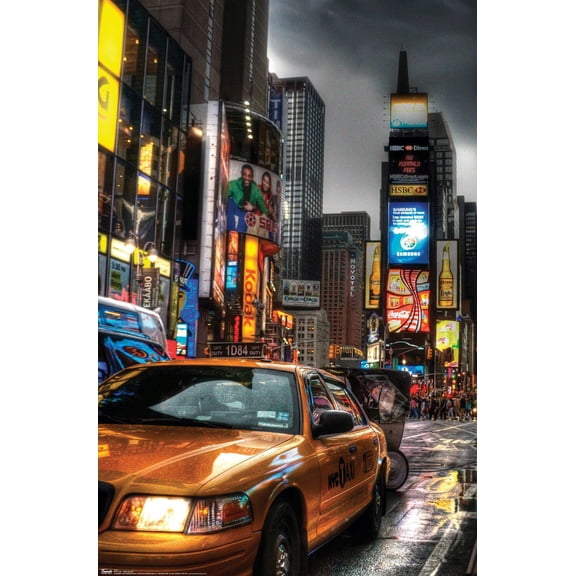New York - Times Square Wall Poster, 14.725" x 22.375"