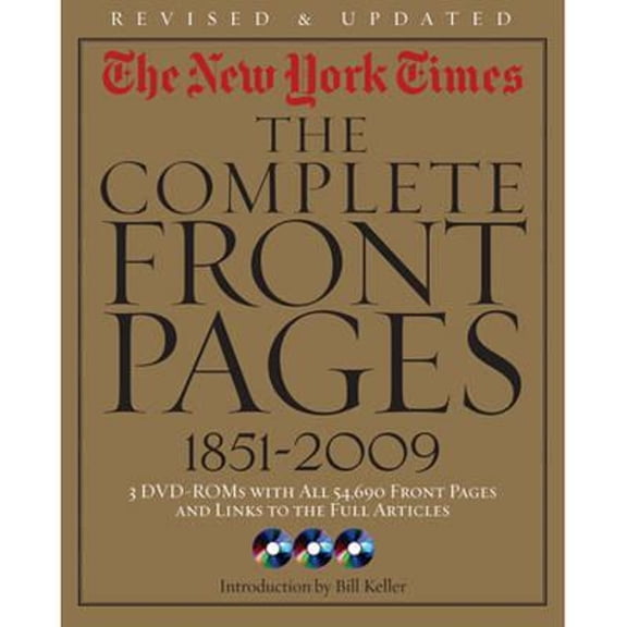 Pre-Owned New York Times:The Complete Front Pages 1851-2009 Updated Edition (Hardcover)
