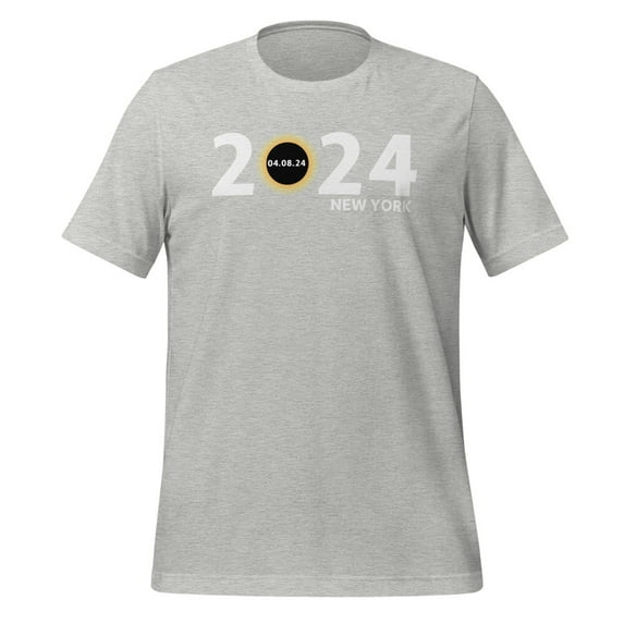 New York Totality Eclipse Shirt New York Total Solar Eclipse 2024 T-Shirt New York Totality Eclipse Shirt 2024 Solar Eclipse Totality 2024 Shirt (Athletic Heather, 2XL)