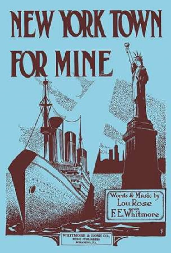 New York Town For Mine Canvas Art - ST (20 x 28)
