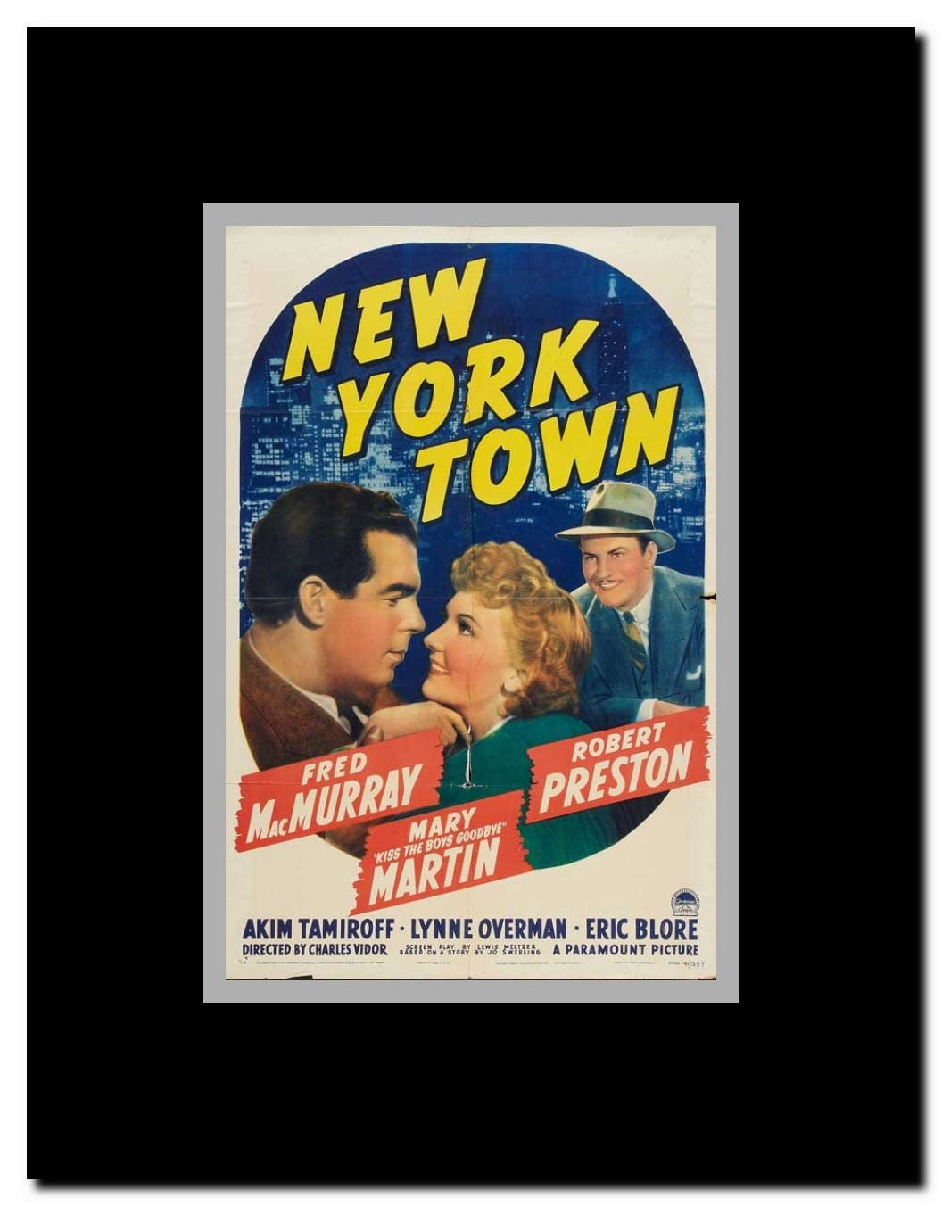 New York Town Framed Movie Poster