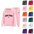 thumbnail image 1 of New York Track Suits for Women 2025 Fashion Hooded Sweatshirt and Jogging Sweatpants Set Sweat Suits, 1 of 3