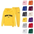 thumbnail image 1 of New York Track Suits for Women 2026 Trendy Hoodie and Jogger Sweatpants Matching Set Lounge Sets, 1 of 3