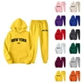 thumbnail image 1 of New York Track Suits for Women Set 2026 Casual Hoodie and Joggers Sweatpants Matching Set, 1 of 4