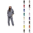 thumbnail image 1 of New York Track Suits for Women Set Fall Winter Hoodie and Jogger Sweatpants 2 Piece Matching Sweatsuit Lounge Set, 1 of 1