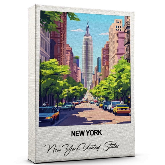 New York Travel Wall Art New York United States Canvas Travel Wall Decor with Timeless Appeal A Special Gift for Loved Ones
