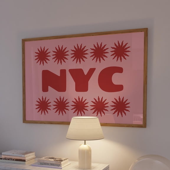 New York Typography Art Print: Trendy Nyc Apartment Decor UNFRAMED PAPER POSTER, Home Decor, Vintage Gift, Living Room Dercor