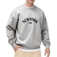 thumbnail image 1 of New York USA Graphic Crewneck Sweatshirt with Long Sleeves Men’s and Big Men’s Pullovers Top Oversized Casual Comfy Fall Fashion Outfits Clothes, 1 of 5